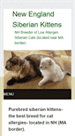 Mobile Screenshot of newenglandsiberian.com